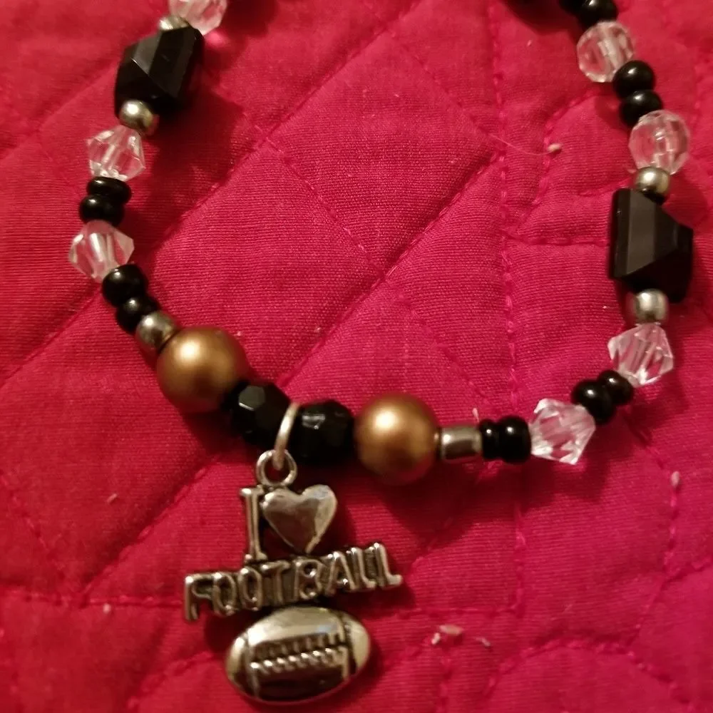 Handmade Football bracelet